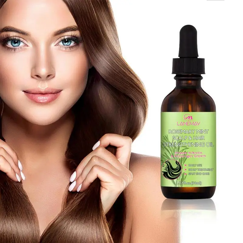 

Rosemary Oil For Hair Organic Rosemary Mint Scalp & Hair Strengthening Oil 1 Fl. Oz Rosemary Oil With Biotin & Essential Oils No