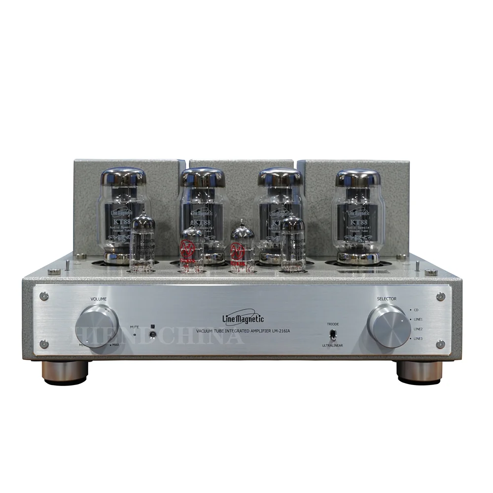 

Q-010 Line Magnetic LM-216IA Tube Amplifier Integrated KT88*4 Push-Pull Tube Amplifier 38W*2