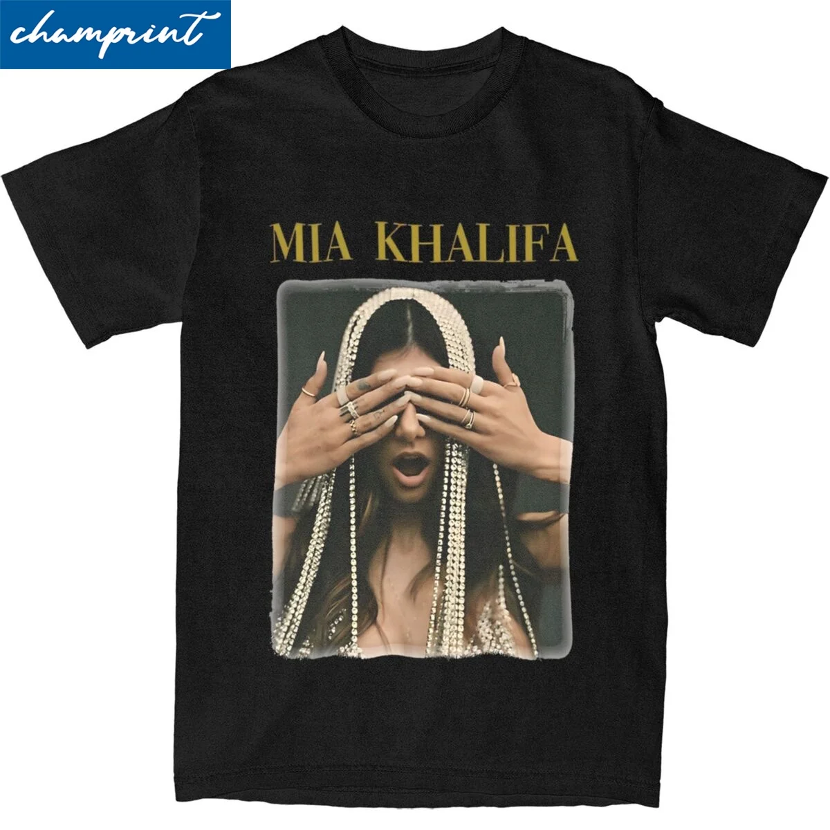 Повседневная Винтажная Футболка Mia Khalifa хлопковая футболка унисекс с коротким