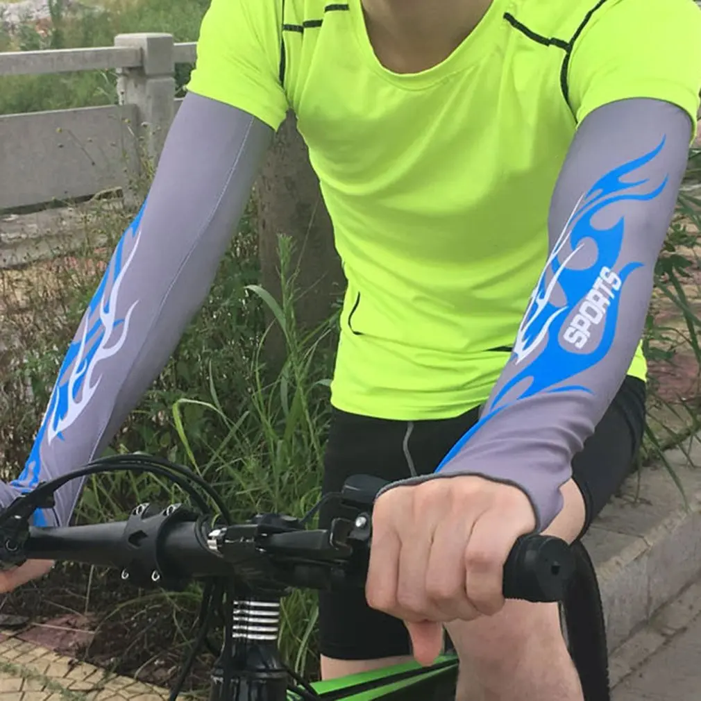 

Воздухопроницаемые спортивные наружные велосипедные защитные нарукавники с защитой от УФ-лучей для бега унисекс для езды на велосипеде Че...