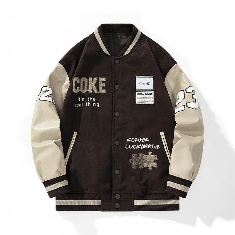 

Autumn Vintage Baseball Uniform Jersey Sleeve Women Coat Streetwear Fashion Bomber Womens Jackets Winter 2022 Female Clothing