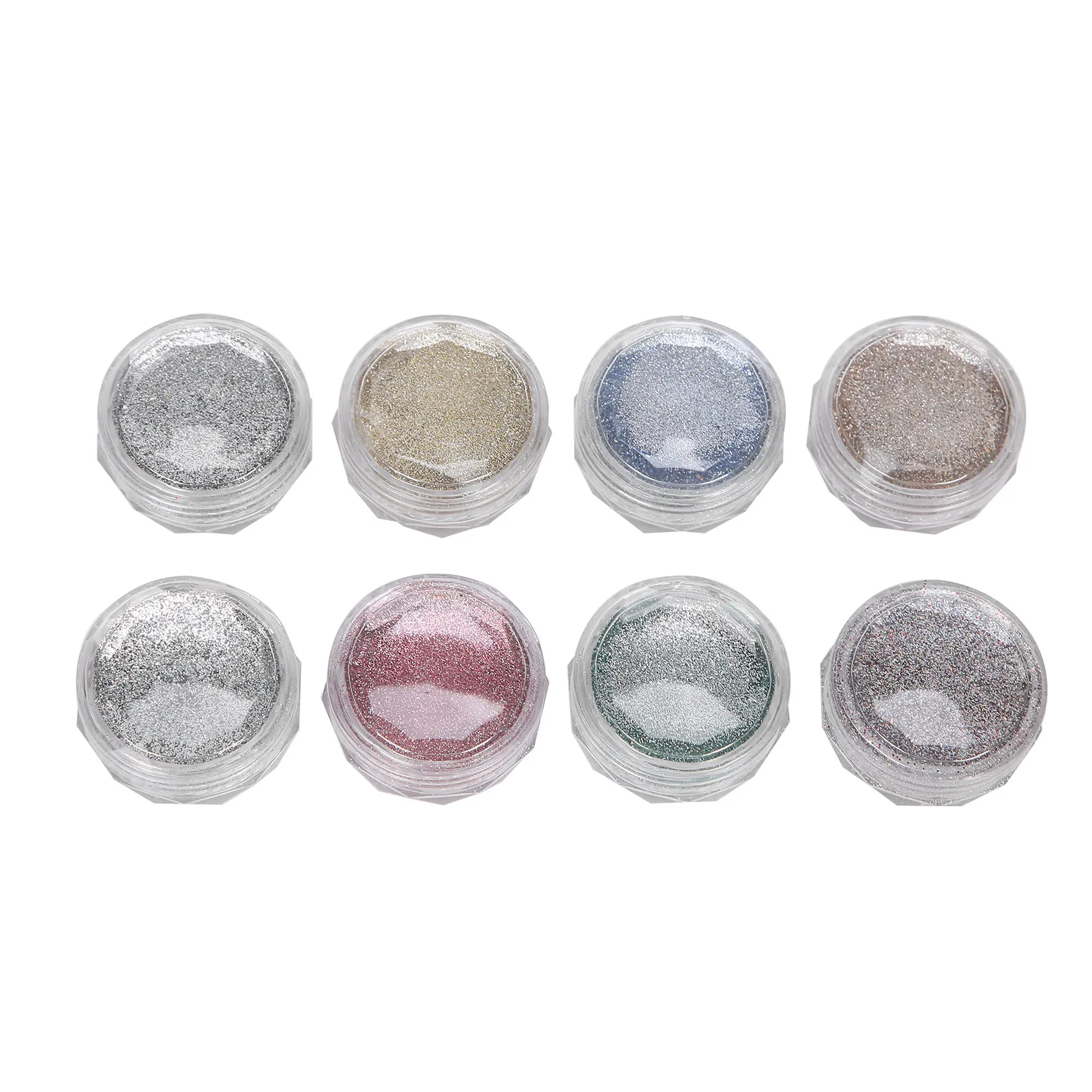 

8Pcs Nail Glitter Colored Household Manicure Powder DIY Mobile Phone Cases Art Decorations