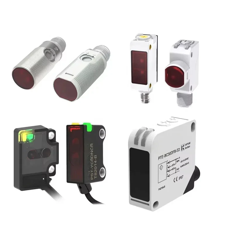 PNP/NPN NO/NC DC 10-30 В Прозрачный фотоэлектрический интеллектуальный датчик