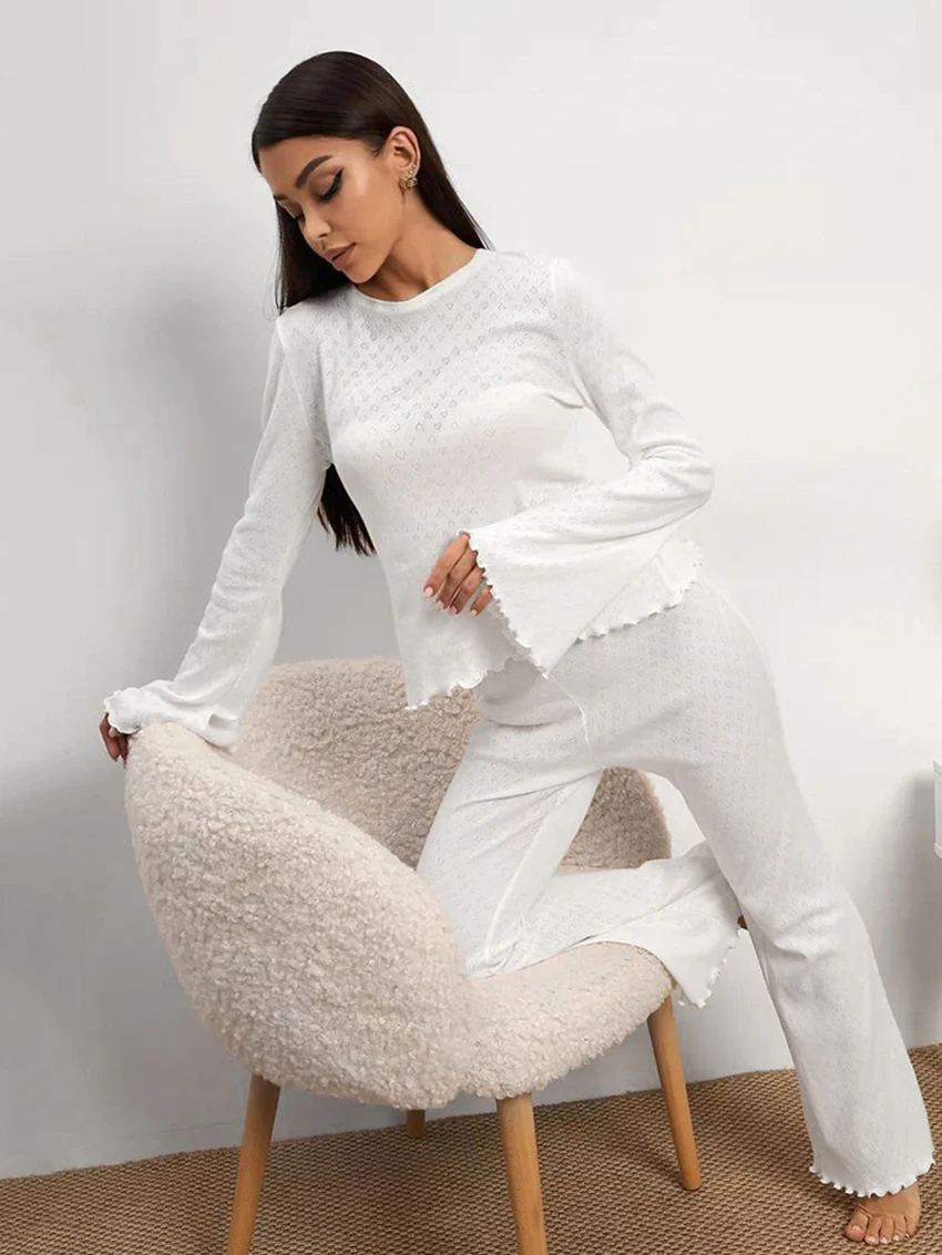 Marthaqiqi повседневная женская ночная рубашка костюм с круглым вырезом одежда для