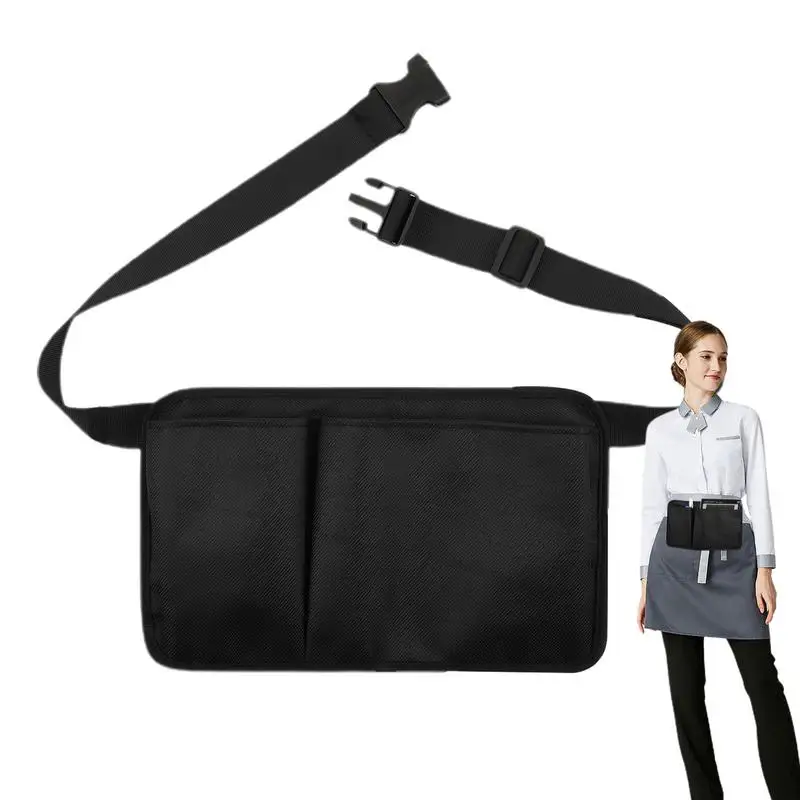 

Money Waist Pack Restaurant Waiter Waist Money Pouch Bag Server Apron Bag with Belt Canvas Fanny Pouch Gardening Hardware Tools