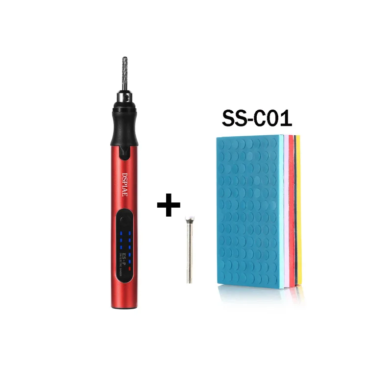 DSPIAE ES-P Sander Pen Sponge Sanding Disc Round Pre-Cut Abrasive Sandpaper Used With Portable Electric Sharpening Pen 4.2V 10W