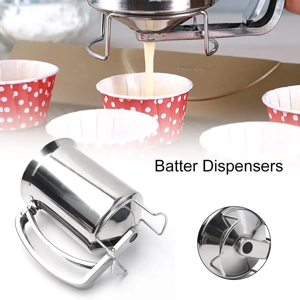 

Stainless Steel Batter Pancake Ball Dispenser Cake Cupcake Dough Dispenser Funnel Household Takoyaki Machine Octopus Balls Maker