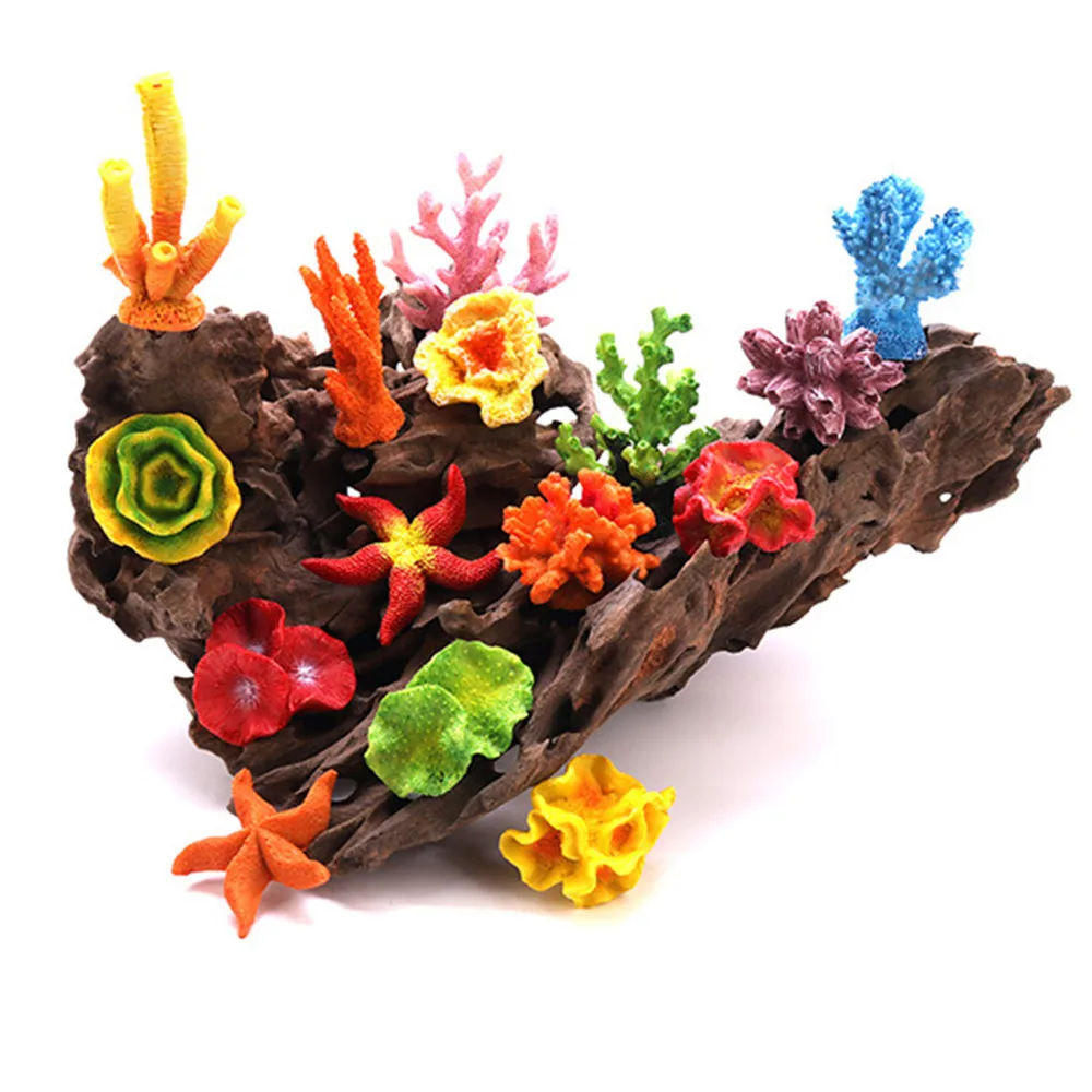 

Resin Artificial Starfish Coral Aquarium Decoration Colorful Fish Tank Mini Coral Reef Plant Lanscaping Ornament 3-7cm