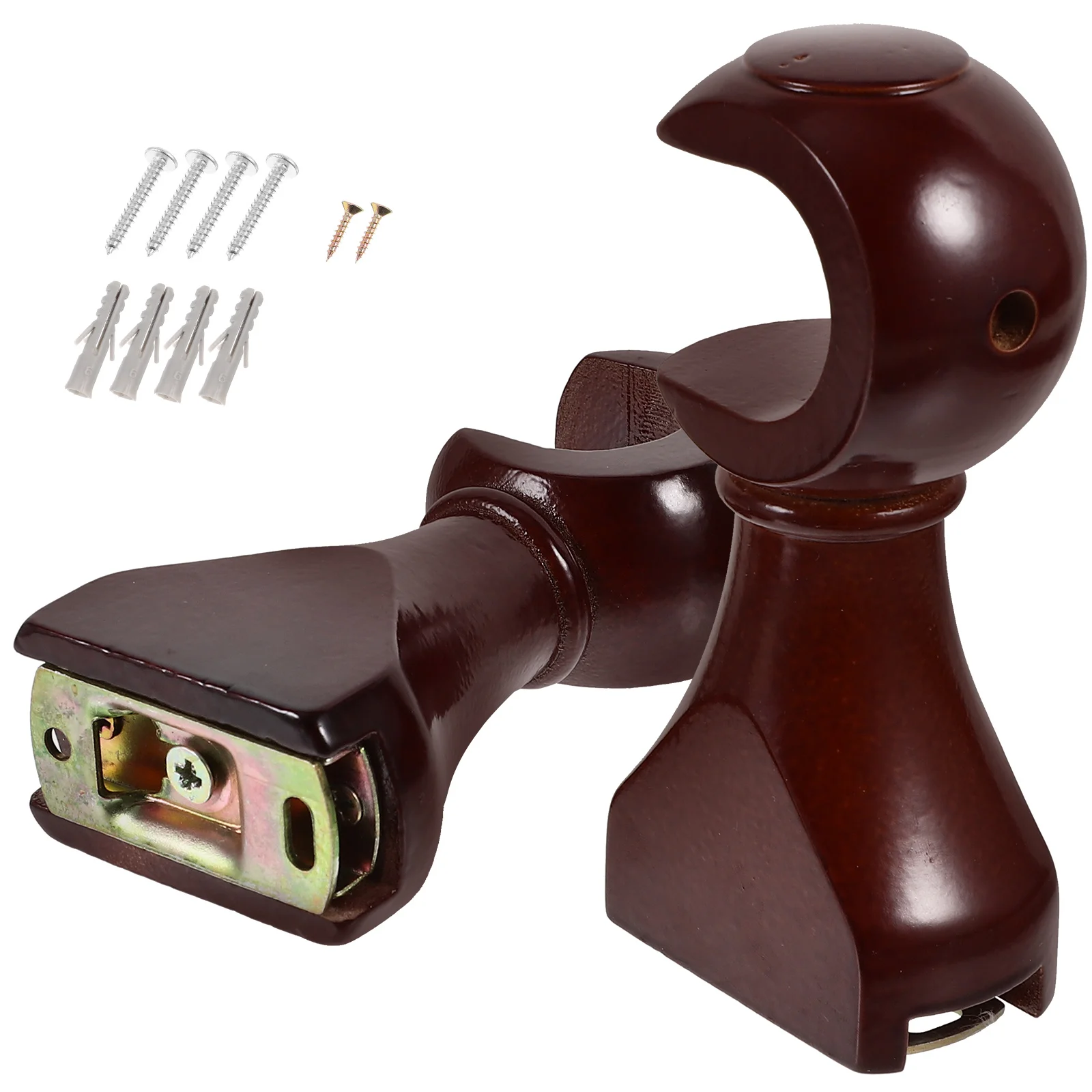 2 шт. крючки для карниза держатель лотка деревянный настенный кронштейн