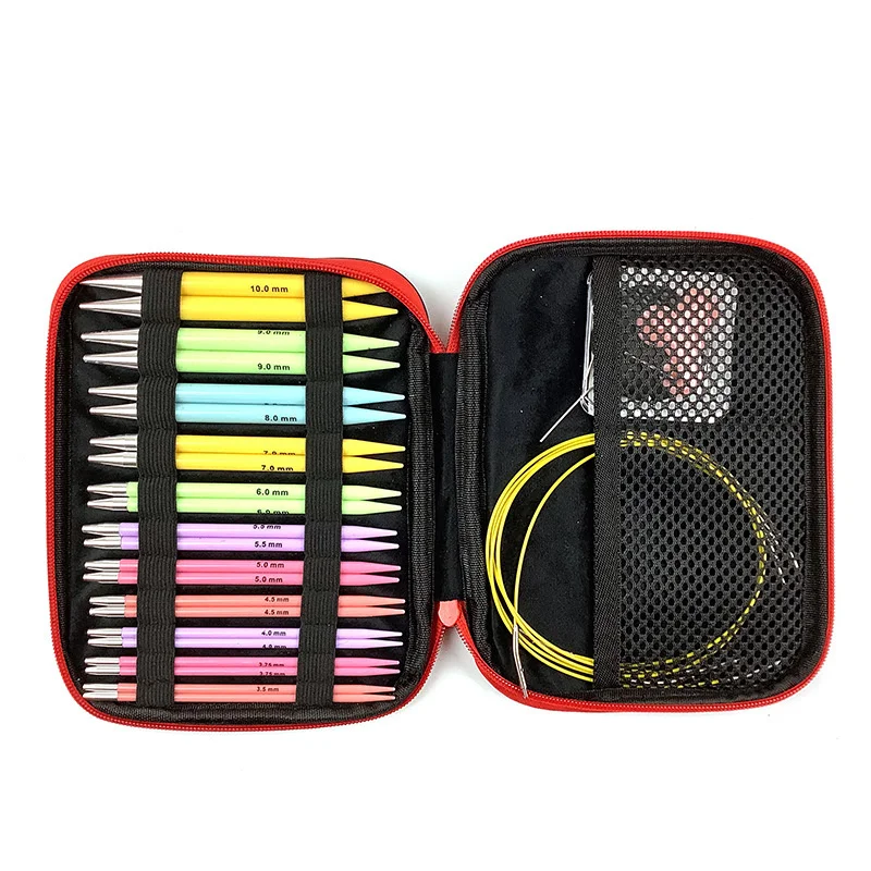 

11 пар, Набор круглых спиц для вязания