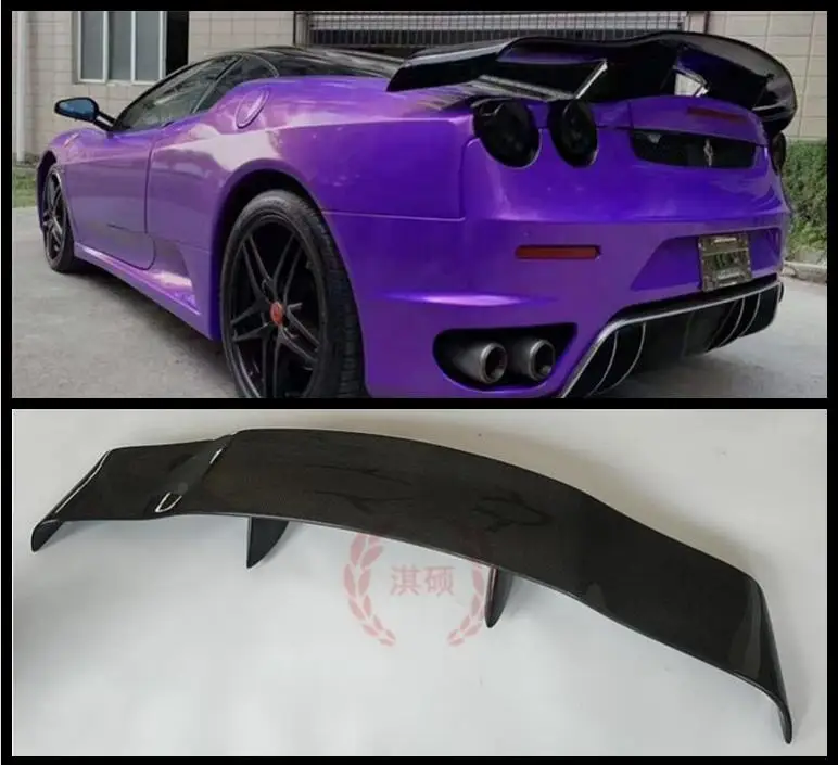 

GT STYLE REAL CARBON FIBER REAR LIP WING TRUNK LIP SPOILER For Ferrari F430 2005 2006 2007 2008 2009