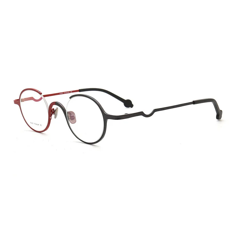 Новинка круглые сверхлегкие очки двойного цвета в итальянском стиле чистые