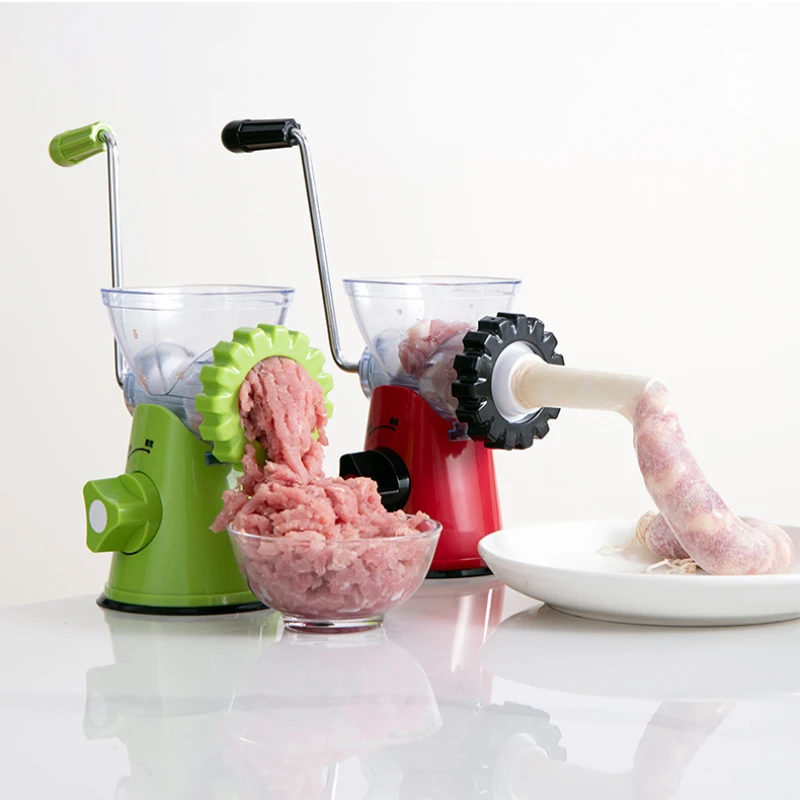 

Meat Grinder Manual Processors Food Mincer Kitchen Machine Sausage Maker Stuffer Vegetable Chopper Blender Household Enema Tool