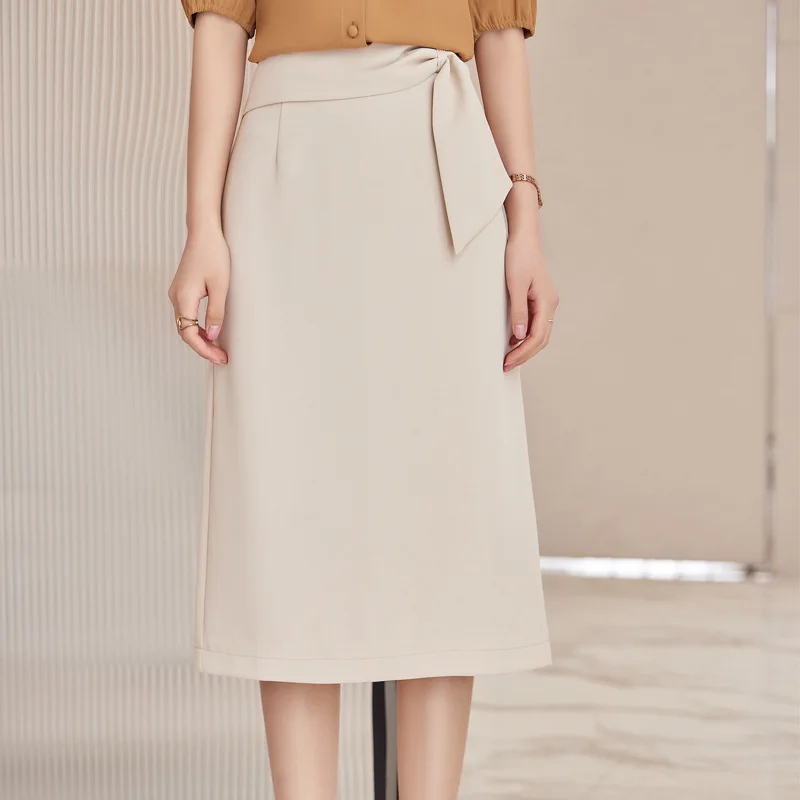 Skirt Spring Summer Women Business Work Wear Formal Ol Styles Professional Ladies Skirt S-4xl