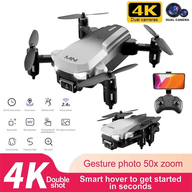 

Квадрокоптер CS11 складной с двойной камерой, Wi-Fi и функцией обхода препятствий