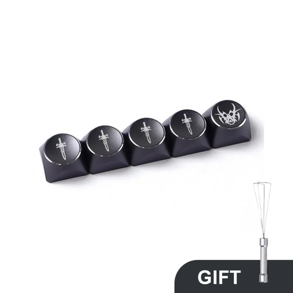 

Aluminum Alloy Keyboard Hardware Personalized Keycap Electronic Sports Key Cap Eat Chicken Game Keycaps Set Mechanical Key Cap