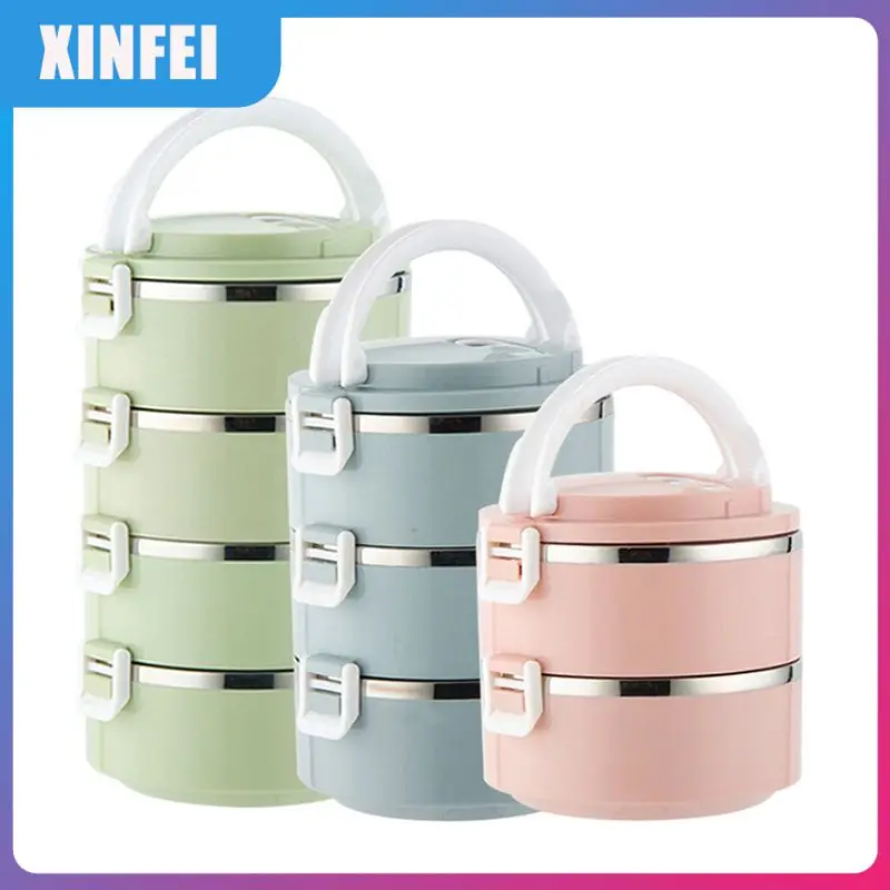 

Portable Stainless Steel Lunch Box Multi-Layer Sealed Insulated Bento Box Large Capacit Microwave Oven Students Adult Lunchbox