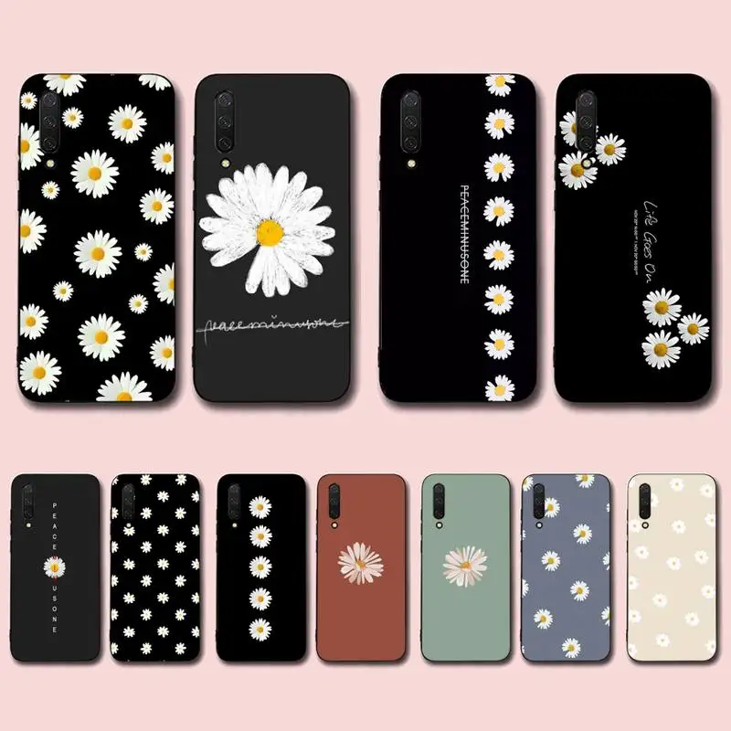 

Fashion Fresh Little Daisy Flower Phone Case for Xiaomi mi 5 6 8 9 10 lite pro SE Mix 2s 3 F1 Max2 3