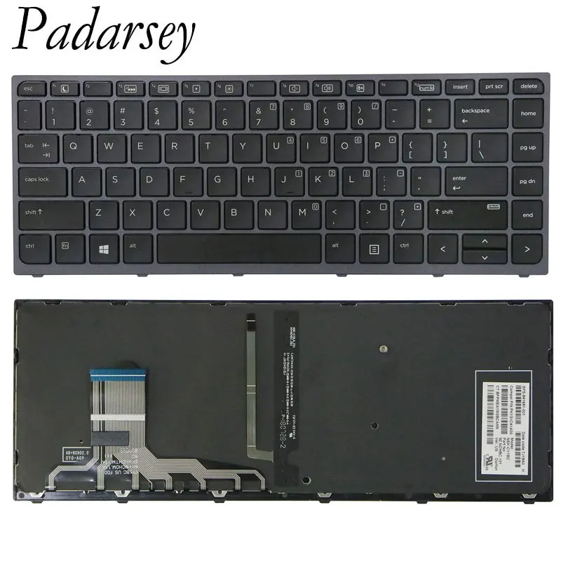 Сменная клавиатура Padarsey для ноутбука HP ZBook Studio G3 G4 подсветка мобильной рабочей