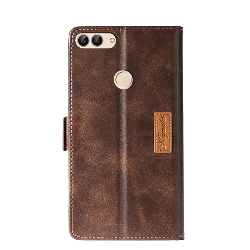 5.65inch for Huawei P Smart 2018 Case TPU Leather Back Cover Wallet Phone Case Huawei Psmart Flip Cover FIG-LX1 LX2 LX3 LA1 Case