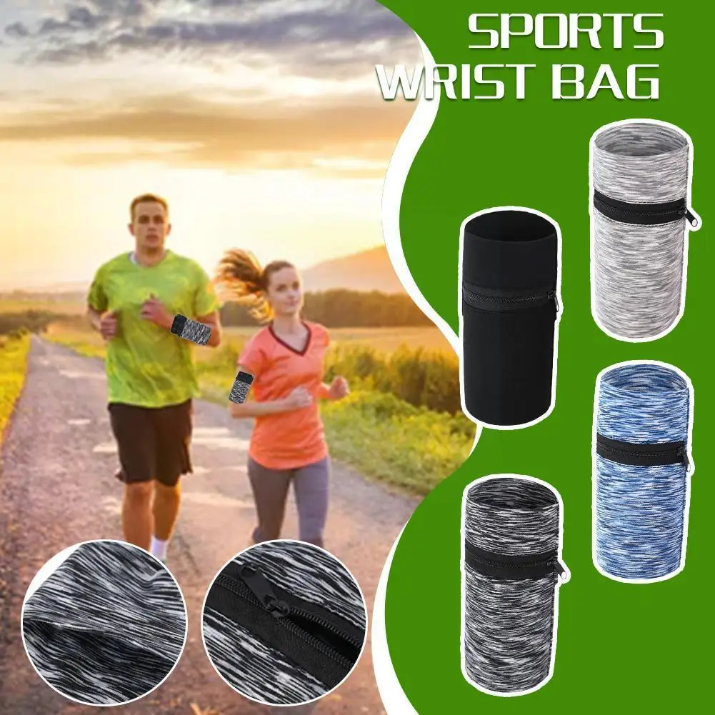 

Unisex Sport Wrist Band Wallet Pouch Band Fleece Zipper Running Key Gym Cycling Storage Safe Breathable Mobile Bag Phone N9O4
