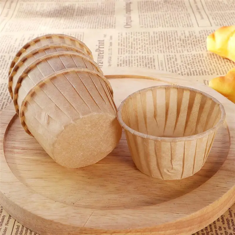 

100pcs Muffin Cup Paper Cupcake Baking Cups Greaseproof Cake Liners Kitchen Baking Accessory
