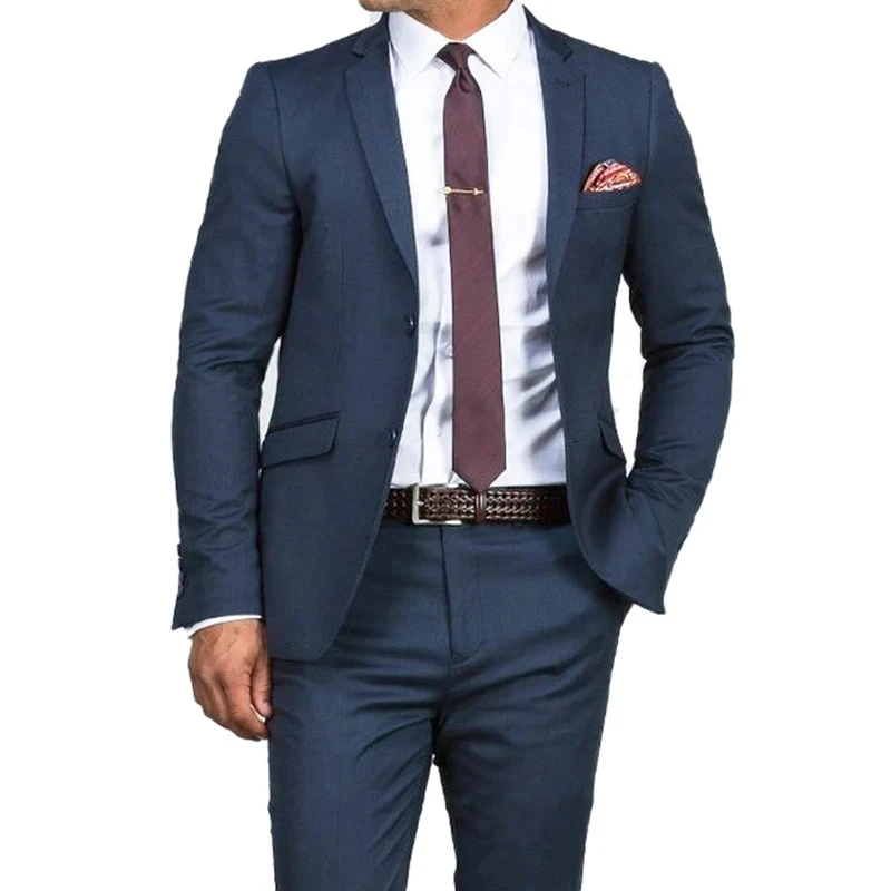 

Costume Homme Wedding Suits For Men Tailor-Made Gorgeous Slim Suits Business Wedding Groom Tuxedo Blazer Sets 2 Pcs Jacket+Pant