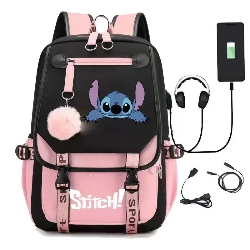 MINISO Disney 2025 новая серия милая повседневная сумка с зарядкой через USB студенческая