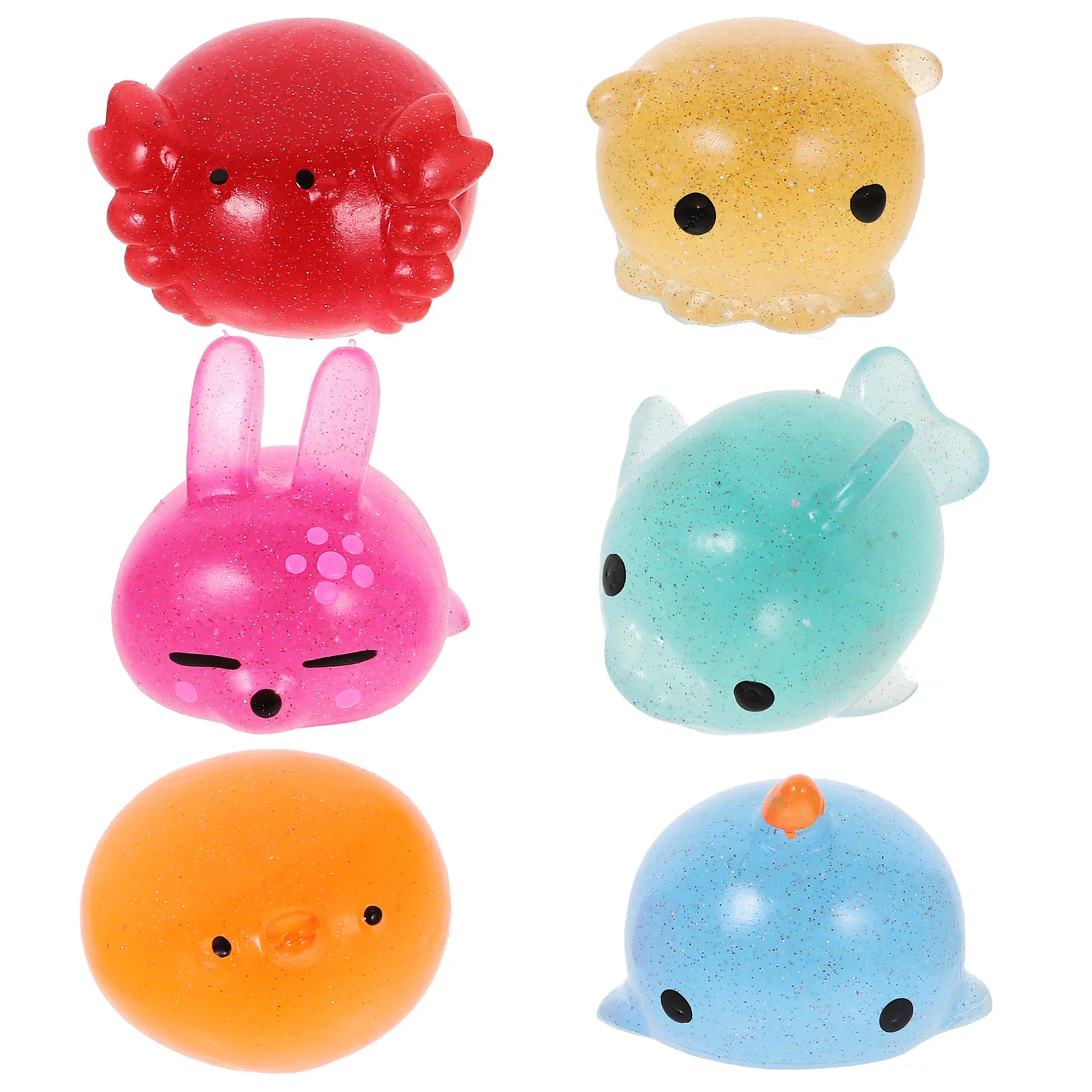 

6pcs Animal Squeeze Toys Birthday Gifts Toy Cute Fidget Toys