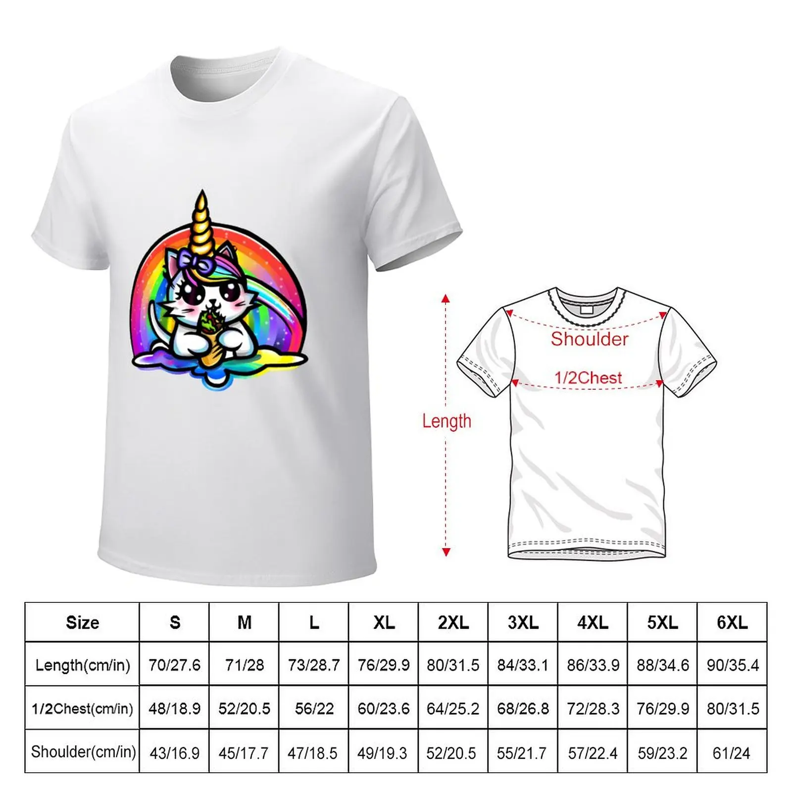 Футболка Burrito Unikitty одежда в стиле аниме необходимая футболка футболки для мужчин
