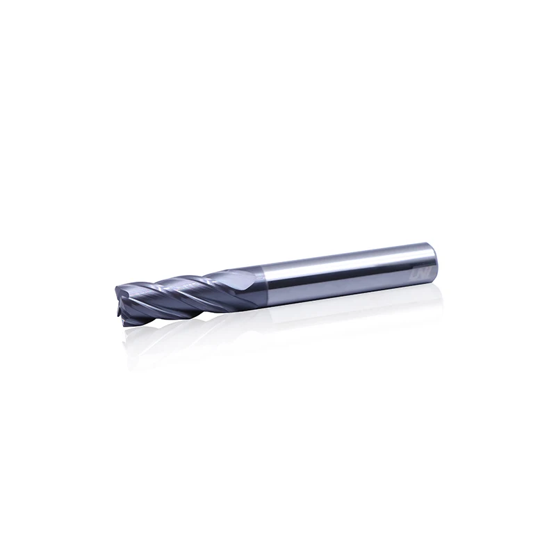 

4 Flute Milling Cutter Solid Carbide Unequal helix Endmill for stainless steel and titanium