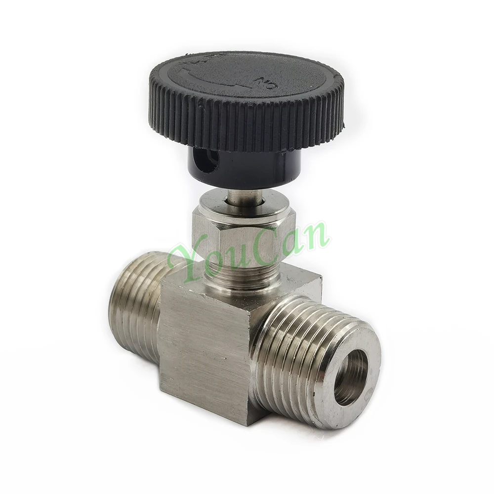 Игольчатый клапан BSP 1/8 дюйма 1/4 3/8 1/2 из санитарной нержавеющей стали для контроля