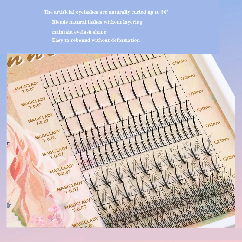 Anlinnet 3D A/M Shape Lndividual Eyelash Extension  Lndividual Fairy Angel Eye Lash Extensioin False Mink Lash Make Up