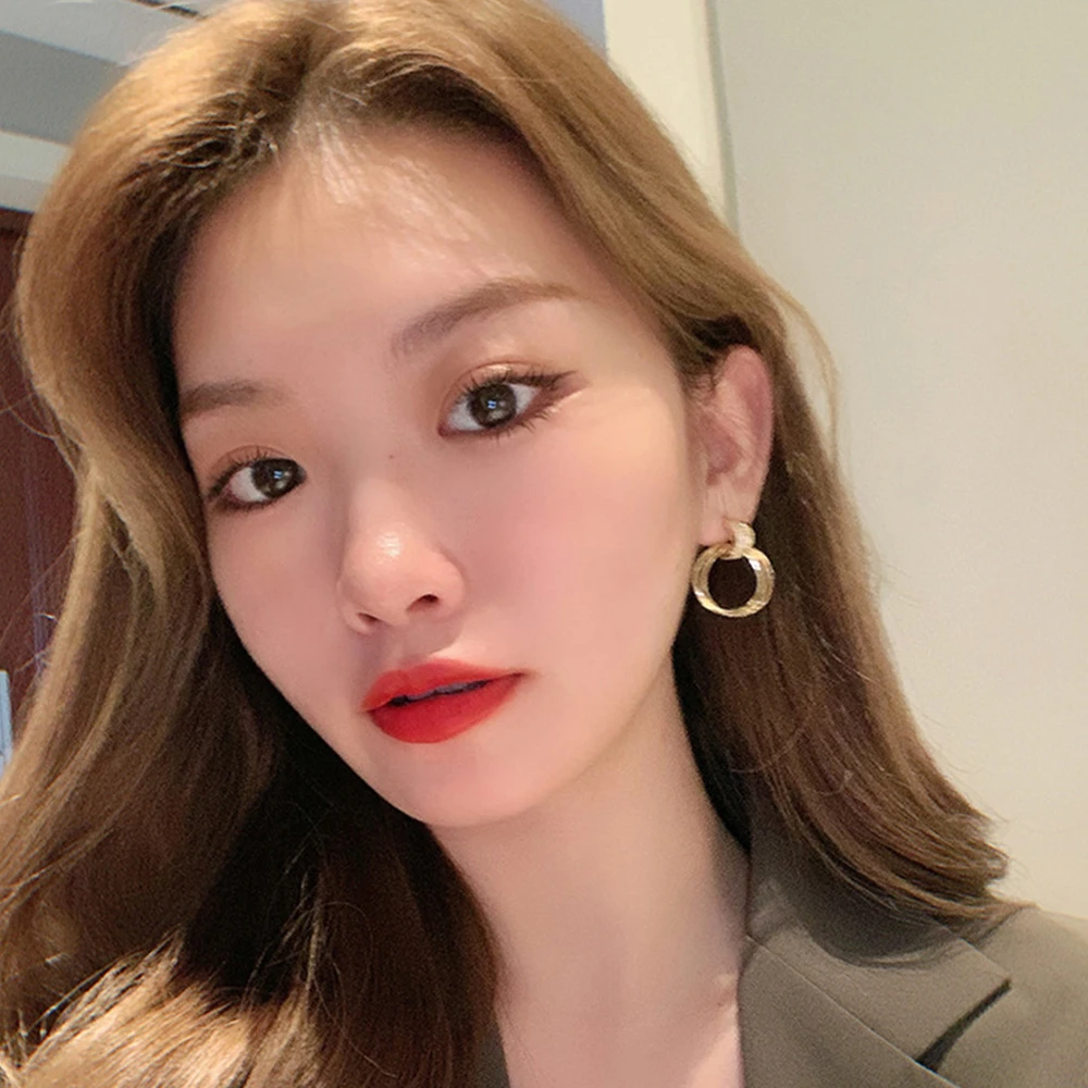 1/2/3 ПАРИ Серьги Простые и нежные трехмерные подвески для ушей Ювелирные изделия