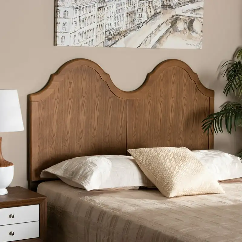 

Tobin Classic Panel Back Support Engineered Wood Headboard, Full, Ash Walnut