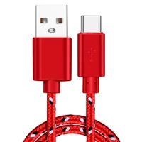 usb type c cable nylon fast charging data cable for samsung s10 s9 note 9 oneplus huawei mobile phone type c usb c cables