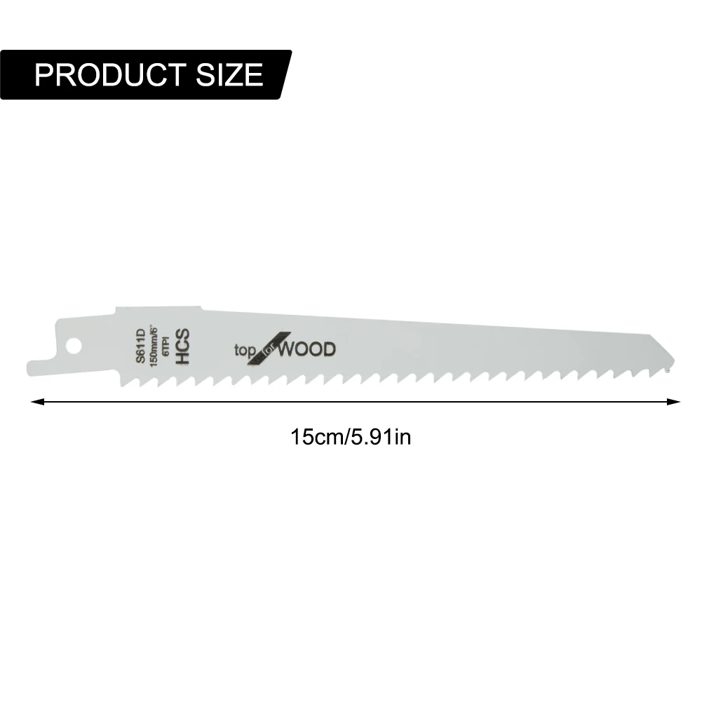 

Лезвие сабельной пилы S611D 150 мм HCS, 5 шт.