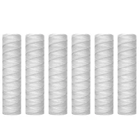 10 micrometre string wound sediment water filter cartridge6 packwhole house sediment filtrationuniversal