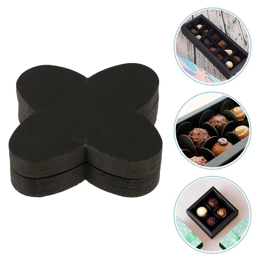

50 Trays Truffle Liners Chocolate Liners Chocolate Wrapping Trays Chocolate Compartment Tray for Shop Hotel
