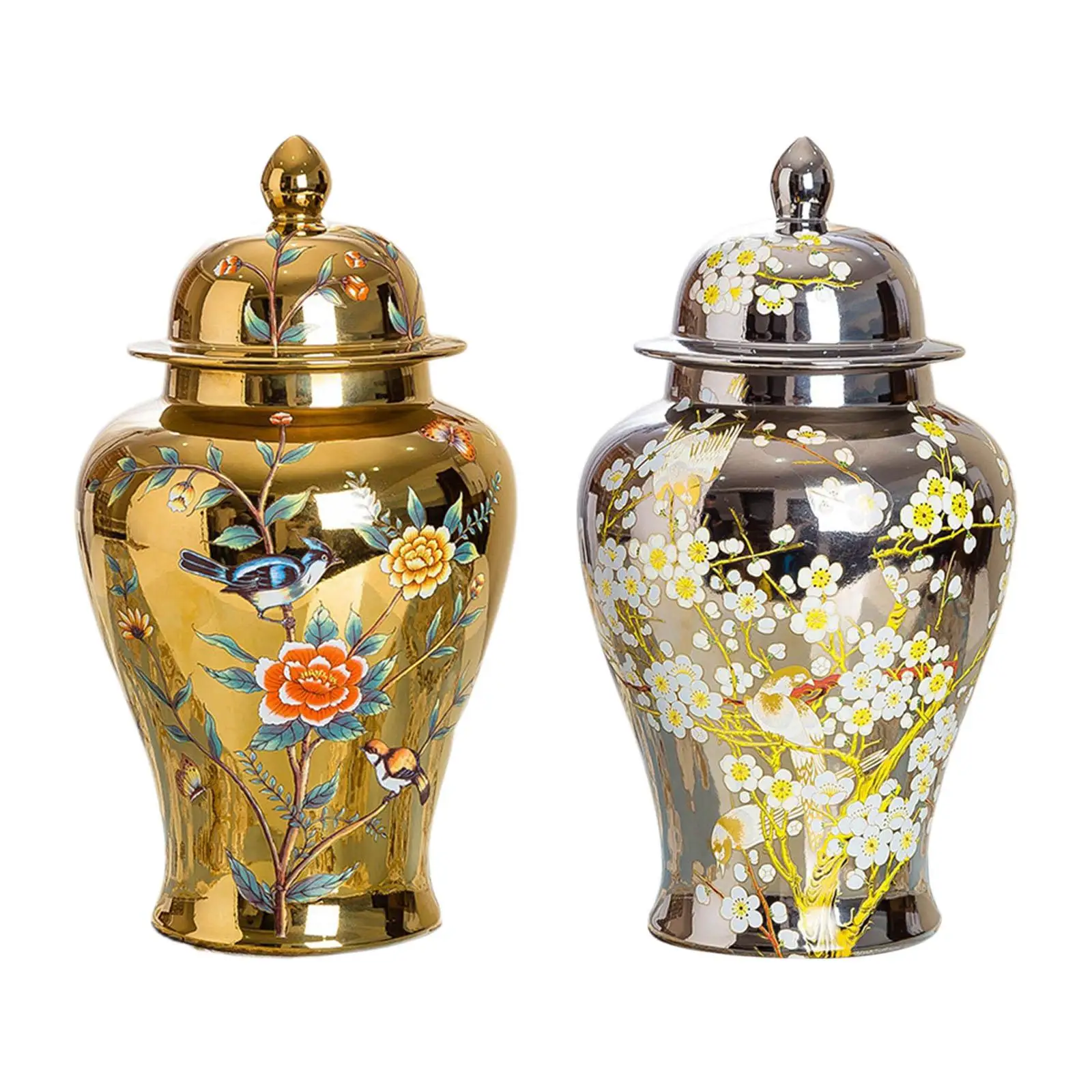 

Керамическая ваза для цветов, Храмовая банка, фарфоровая банка для имбиря для коллекции фермерского хозяйства