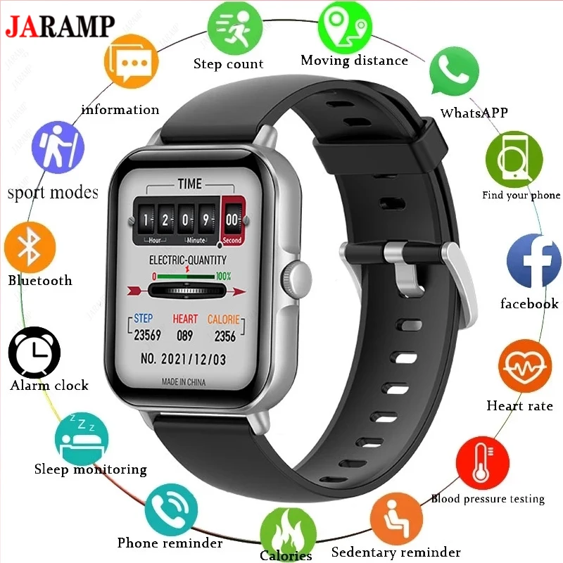 

JARAMP L21 Smart Watch Men Women Sport Fitness Tracker Heart Rate Sleep Monitoring Smart Clock Smartwatch for Android iOS Phone