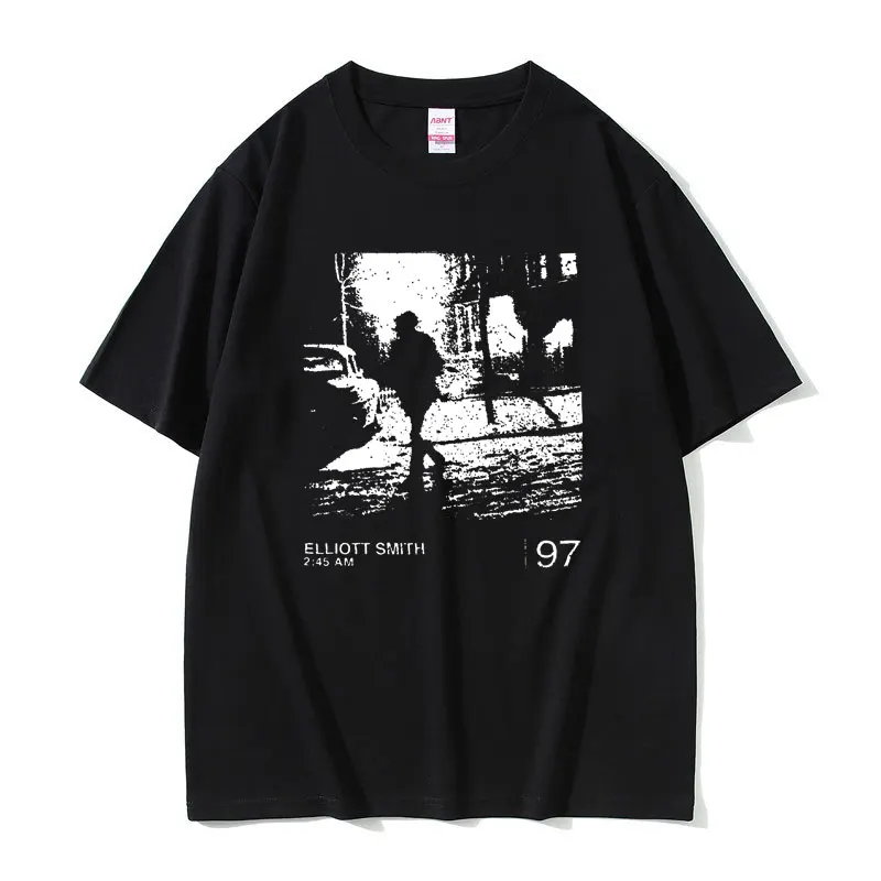 

Elliott Smith Album T-shirt The Smiths Tshirt Short Sleeve Men Women Vintage Oversized Tees Male Pure Cotton T Shirt Fan Gift