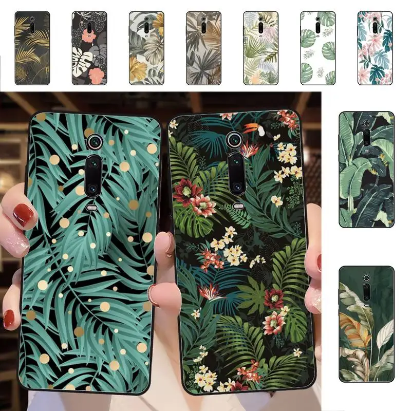 

Palm tree Leaves Plant Phone Case for Redmi 5 6 7 8 9 A 5plus K20 4X S2 GO 6 K30 pro