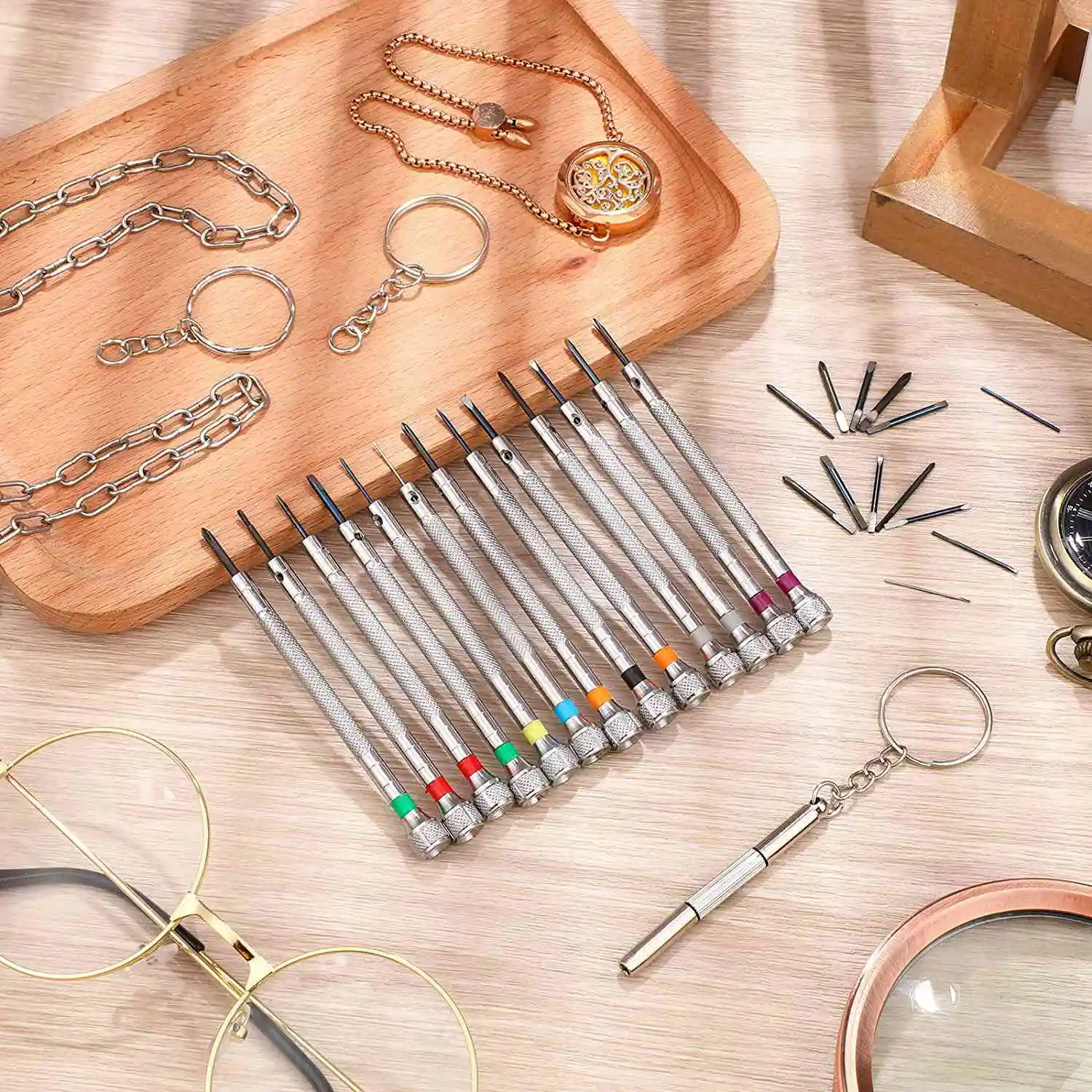 13 шт. запасные мини-лезвия для ювелирных изделий 0 6-2 мм