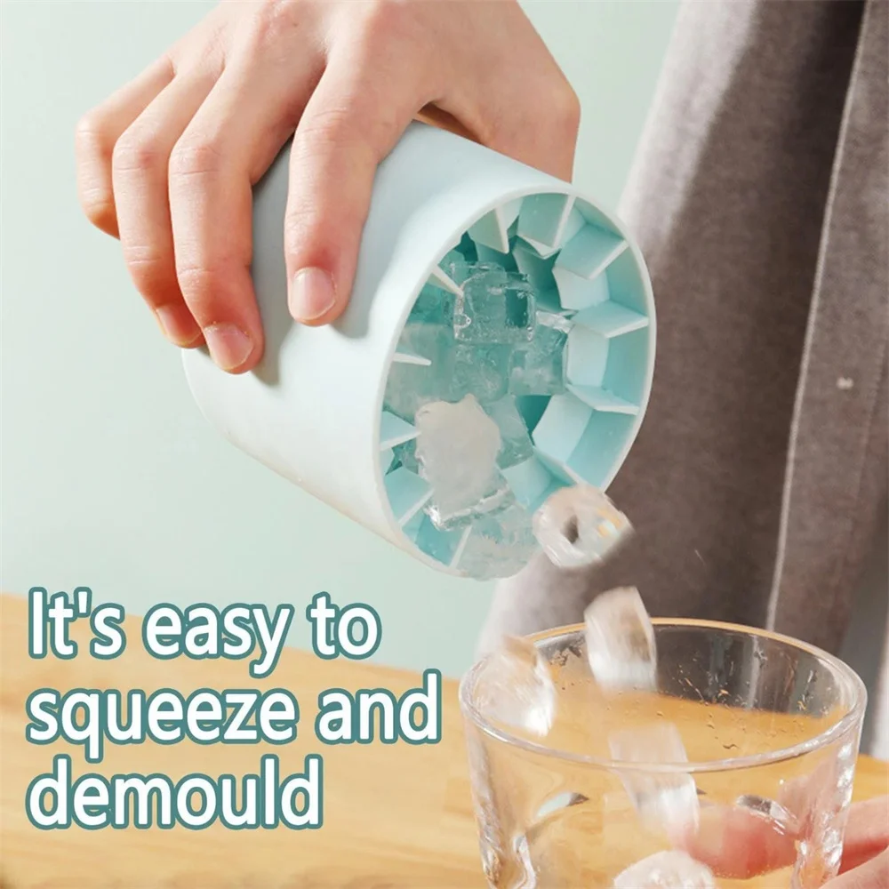

Durable Ice Cubes Tray Quickly Food-grade Ice Cubes Mould Home Food-grade Silicone Removeable Lids Wholesale Coolers Ice Maker
