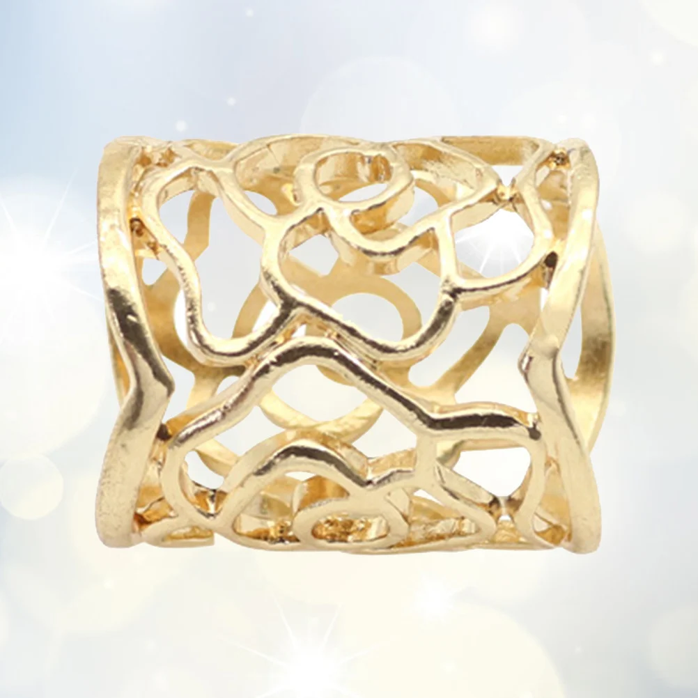 Шарф с пряжкой позолоченные полые шелковые шарфы брошь в виде розы кольцо кольца