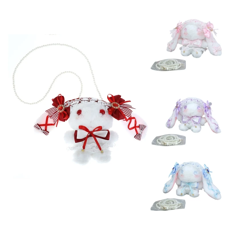 

New style Bunny Handbag Fluffy Faux Fur Lolita Bag Shoulder Bag Jk Shoulder Bag