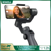 bonola 3 axis handheld gimbal stabilizer wireless bluetooth smartphone gimbal for iosandroid tripod gimbal stabilizer for phone