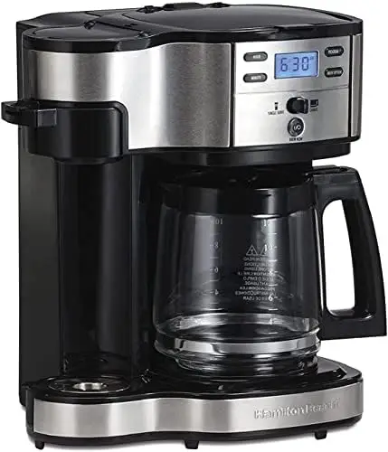 

12 Cup Programmable Drip Coffee Maker & Single Serve Machine, Glass Carafe, Auto Pause and Pour, Black (49980A)