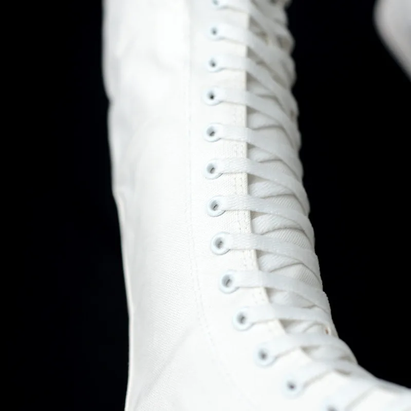 Кеды женские холщовые высокие повседневные ботинки на шнуровке молния удобные